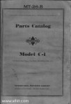 Model C-1 parts catalog MT-26-B