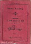 Model C-30 CS-30 parts catalog mt-30a page 00 front cover