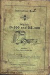 Model D-300 and DS-300 Page 00 front cover