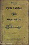 Model DR-70 parts catalog mt-43 page 00 front cover