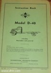 Model D-40 instruction book