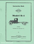 Model B-4 instruction book